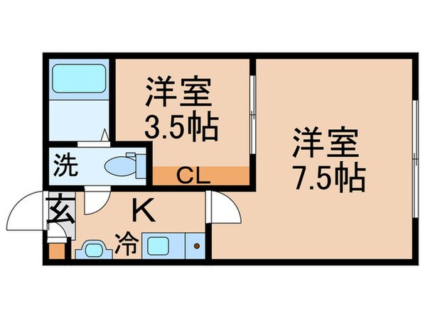 ブルーメンクレストの物件間取画像